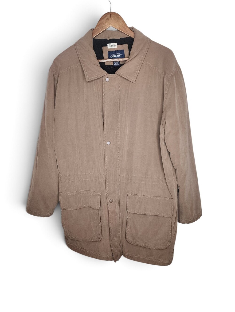 Vintage 90s Cherokee Utility Barn Chore Jacket in Khaki Size XL